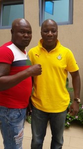 Bukom Banku Poses for the camera with Hon. Mahama Ayariga