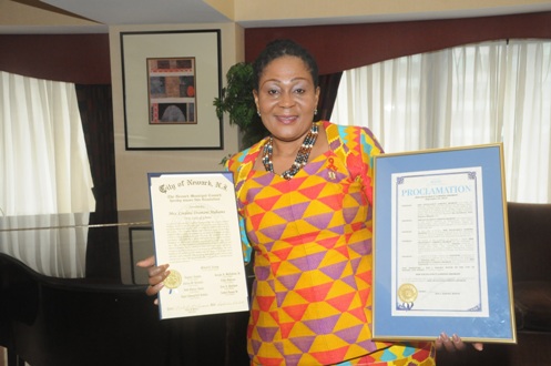 Lordina Mahama honoured by US City